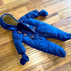 Navy 9-12 month snowsuit